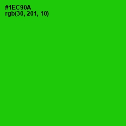 #1EC90A - Green Color Image