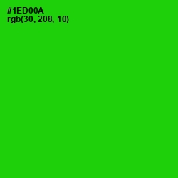 #1ED00A - Green Color Image