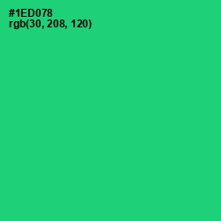 #1ED078 - Malachite Color Image