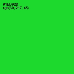 #1ED92D - Green Color Image