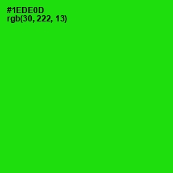 #1EDE0D - Green Color Image