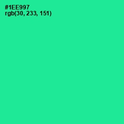 #1EE997 - Shamrock Color Image