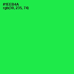 #1EEB4A - Malachite Color Image