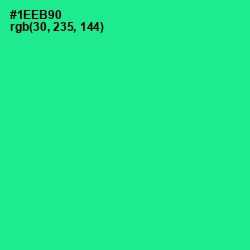 #1EEB90 - Shamrock Color Image