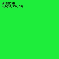 #1EED3B - Green Color Image