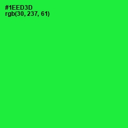 #1EED3D - Green Color Image