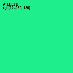 #1EEE8B - Shamrock Color Image