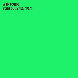 #1EF26B - Spring Green Color Image