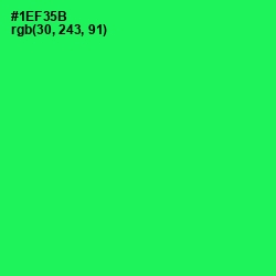 #1EF35B - Malachite Color Image