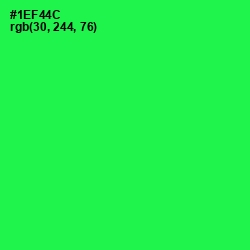#1EF44C - Malachite Color Image