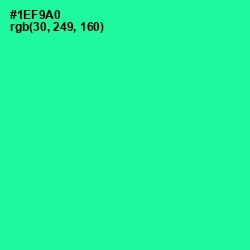 #1EF9A0 - Shamrock Color Image