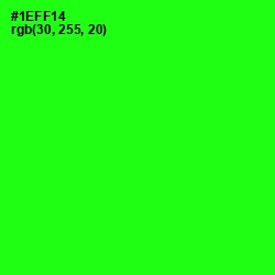 #1EFF14 - Green Color Image