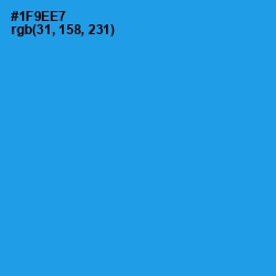 #1F9EE7 - Dodger Blue Color Image