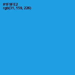 #1F9FE2 - Dodger Blue Color Image