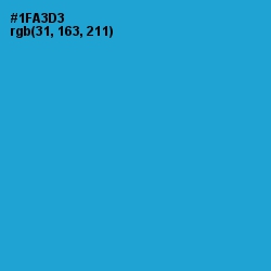 #1FA3D3 - Cerulean Color Image