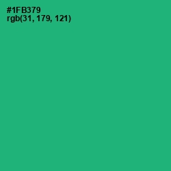#1FB379 - Jade Color Image