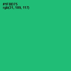 #1FBD75 - Jade Color Image