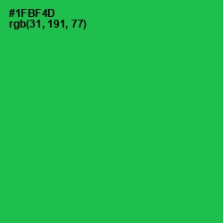 #1FBF4D - Jade Color Image