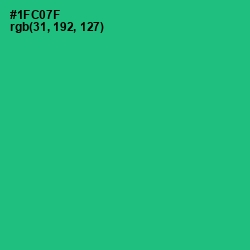 #1FC07F - Malachite Color Image