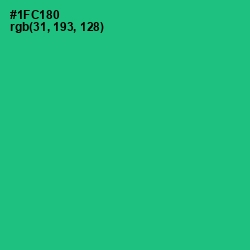 #1FC180 - Caribbean Green Color Image