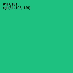 #1FC181 - Caribbean Green Color Image