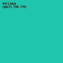 #1FC4AA - Shamrock Color Image