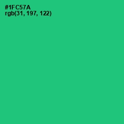 #1FC57A - Malachite Color Image