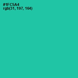 #1FC5A4 - Shamrock Color Image