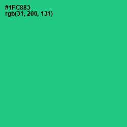 #1FC883 - Caribbean Green Color Image