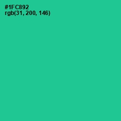 #1FC892 - Caribbean Green Color Image