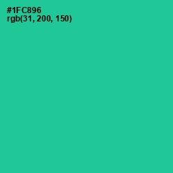 #1FC896 - Caribbean Green Color Image