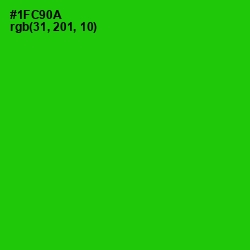 #1FC90A - Green Color Image