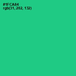 #1FCA84 - Caribbean Green Color Image