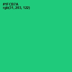 #1FCB7A - Malachite Color Image