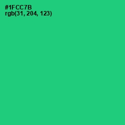 #1FCC7B - Malachite Color Image