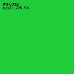 #1FCD3B - Green Color Image