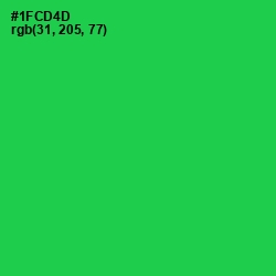 #1FCD4D - Malachite Color Image