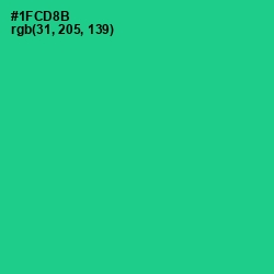 #1FCD8B - Caribbean Green Color Image