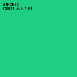 #1FCE82 - Caribbean Green Color Image