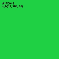 #1FD044 - Malachite Color Image