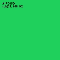 #1FD05D - Malachite Color Image