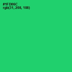 #1FD06C - Malachite Color Image