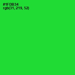 #1FDB34 - Green Color Image