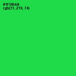 #1FDB4A - Malachite Color Image