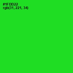 #1FDD22 - Green Color Image