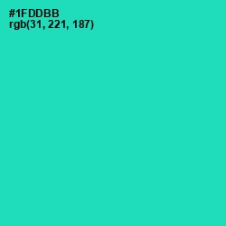 #1FDDBB - Shamrock Color Image