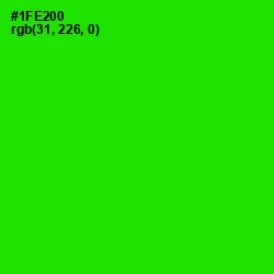 #1FE200 - Green Color Image