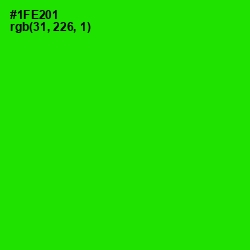 #1FE201 - Green Color Image