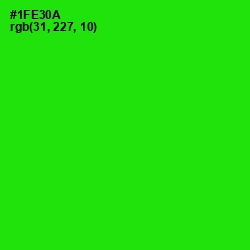 #1FE30A - Green Color Image