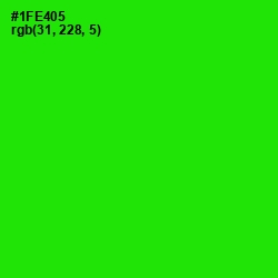 #1FE405 - Green Color Image